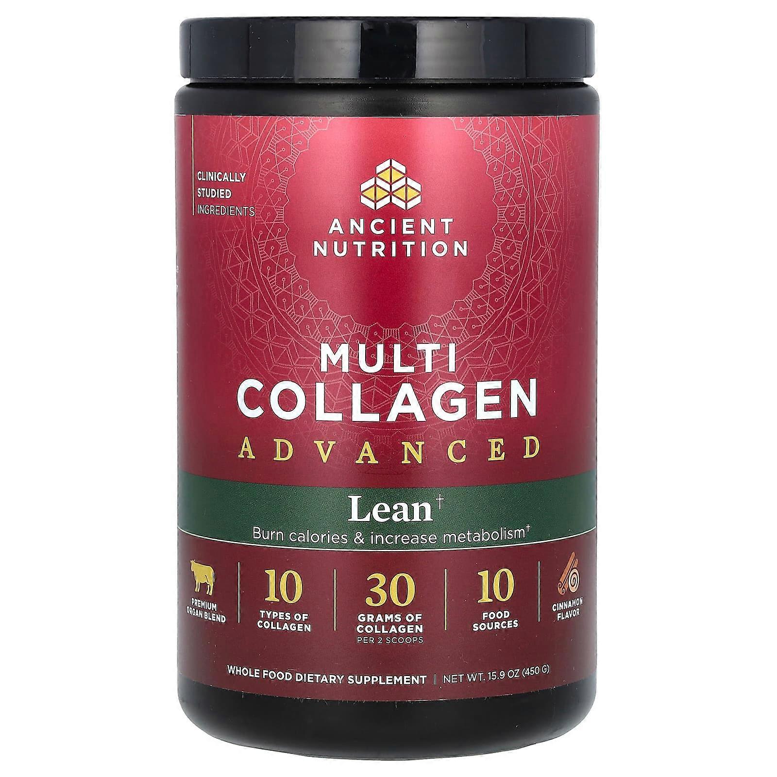 Multi Collagen Advanced, Lean, Cinnamon, 15.9 oz (450 g)