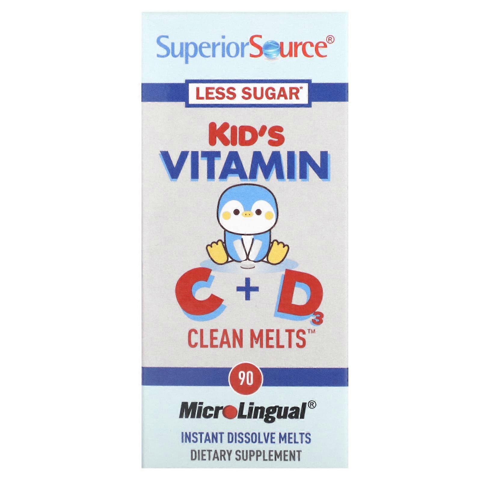 Kid's Vitamin C + D Clean Melts, 90 Instant Dissolve Melts