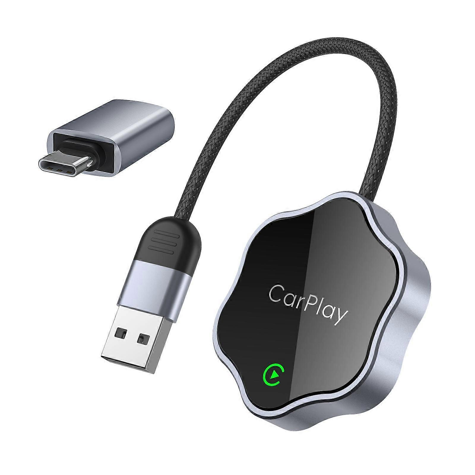 Wired to Wireless Car CarPlay Box Adapter Flower Shape