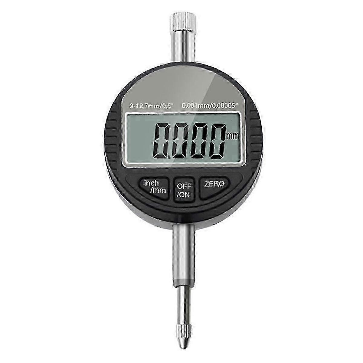 DTI Digital Dial Indicator 0.001mm Resolution,0-12.7mm/0-0.5 Inch Range Dial Test Indicators Electronic Indicator Gauge