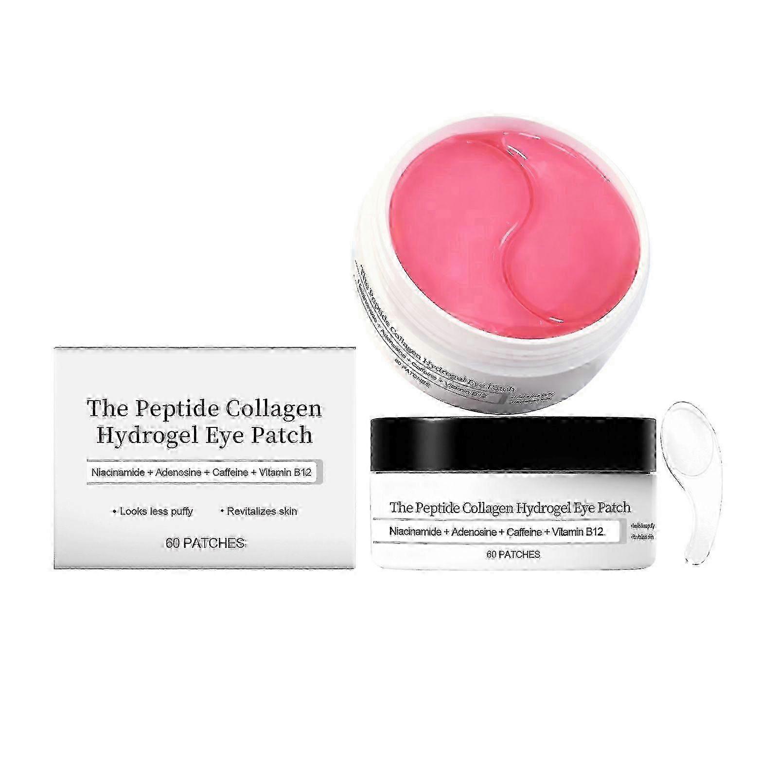 1-3PACK Under Eye Mask, Peptide Collagen Hydrogel Eye Patch for Puffy Eyes and Dark Circles, 60 Under Eye Patches, Skin Care (60Patches/PACK)