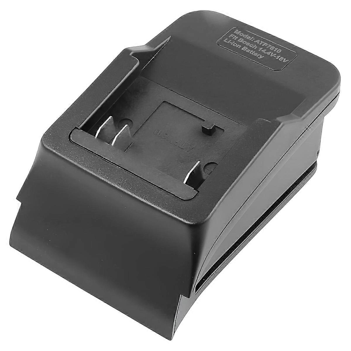 Charging Base for Bosch 17614-01 Compatible Tool Battery, Black