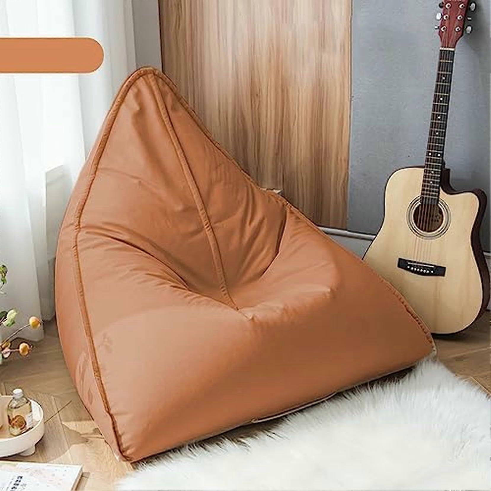 Bean Bag Cover For Memory Foam Lounger Seat No Filler Grey Or Brown Medium