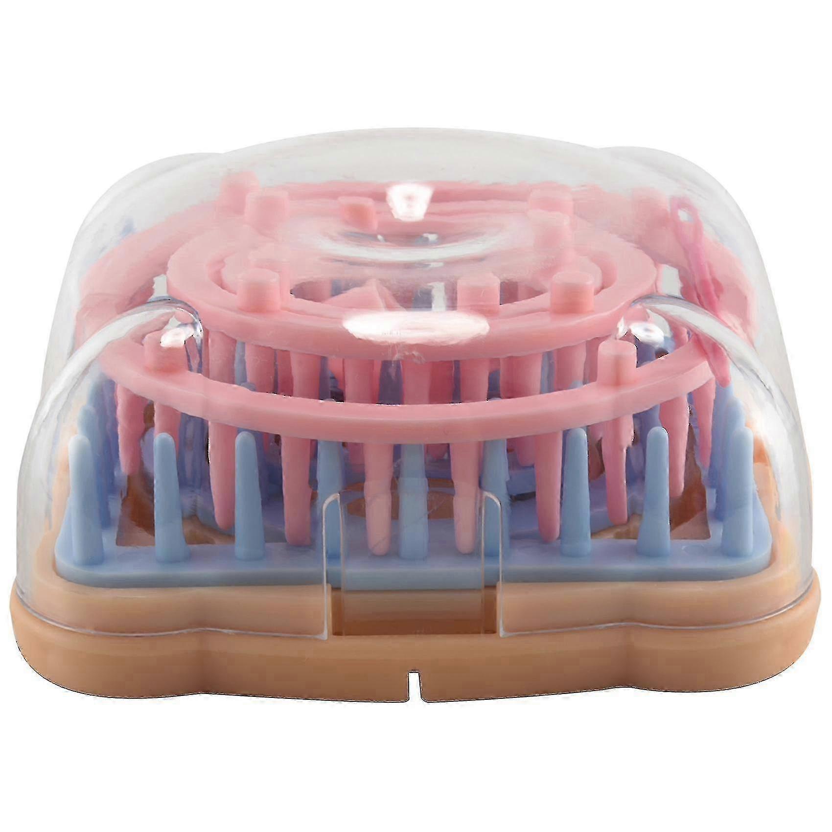 Flower Knitting Machine Kit DIY Wool Flower Machine Loom Tool Set Square Flower Maker with Needle