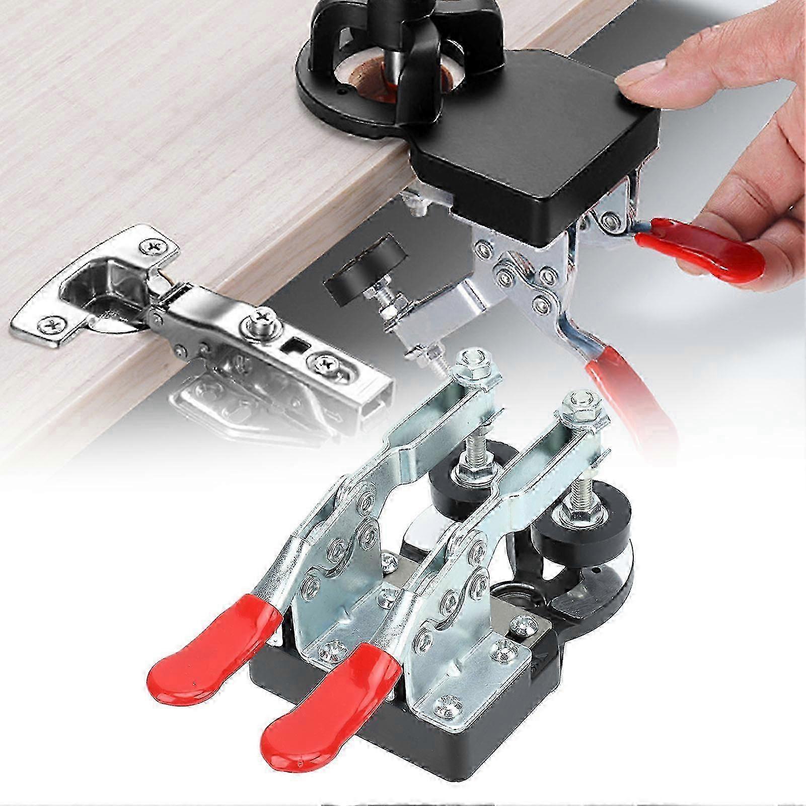 Hole Drilling Guide Locator Fast Accurate Positioning Rust Proof Woodworking Hinge Opener for Cabinet TOP