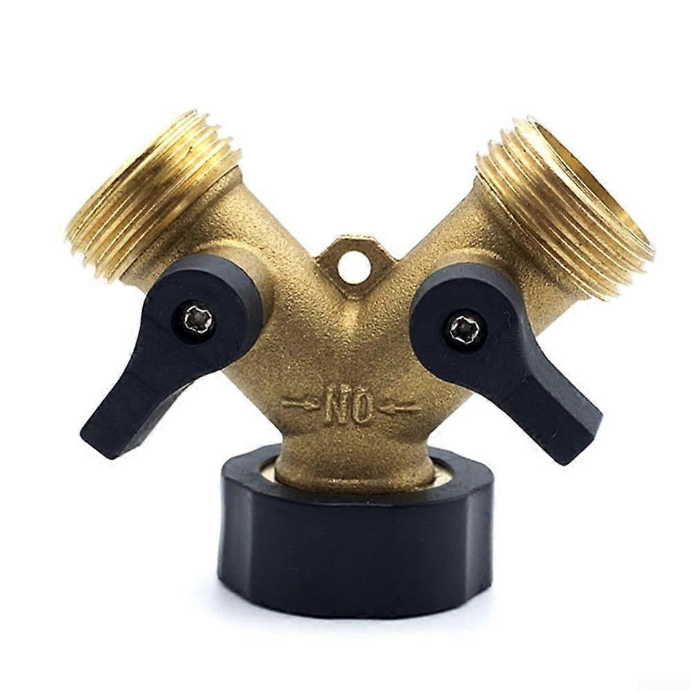 Brass Y Splitter Tap Adaptor for Efficient Water Flow in Washing Machines and Garden Hoses
