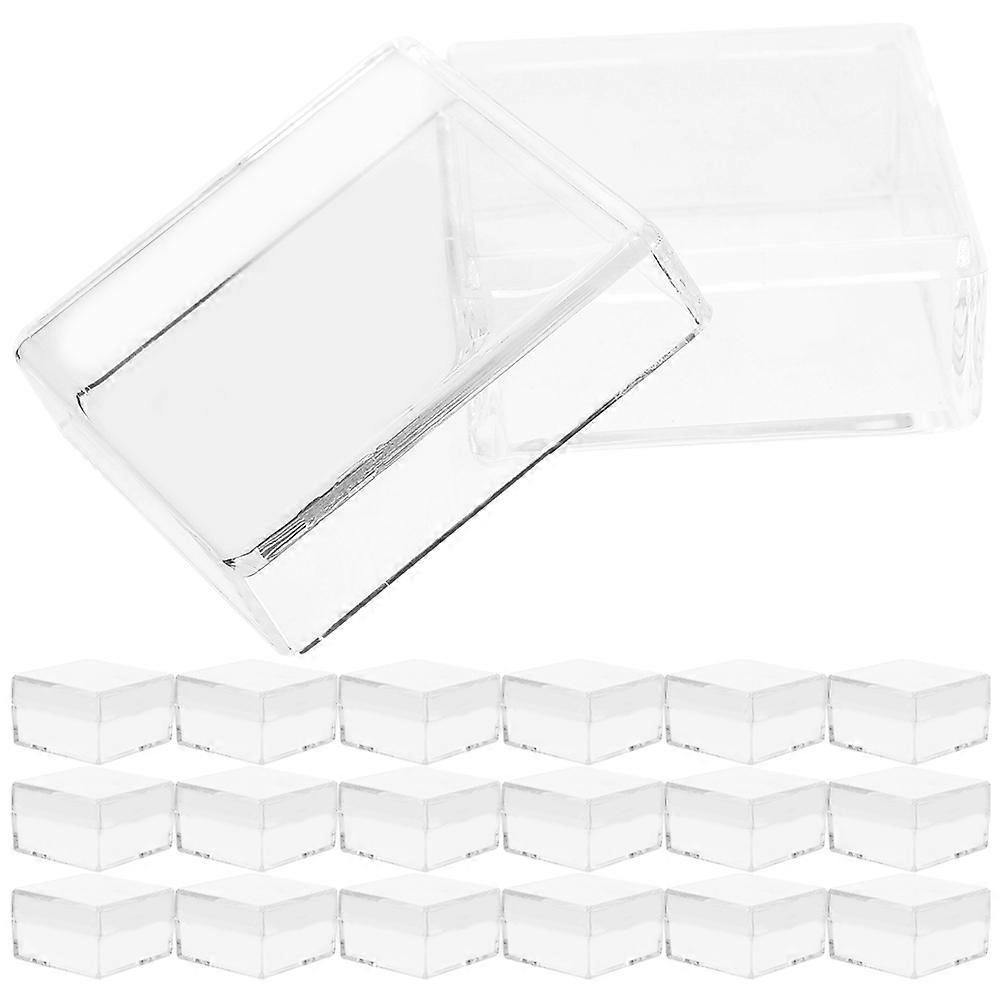 Transparent Collectible Box with Lid for Small Items Storage 30Pcs