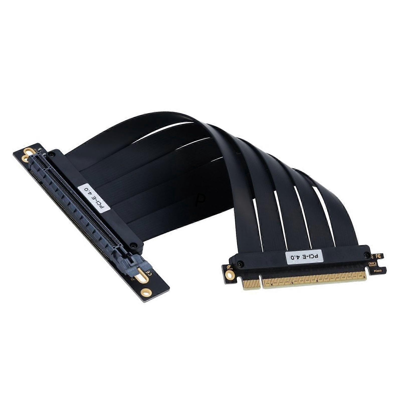 20cm PCIe4.0 GPU Extension Cable 16X Full Speed Transmission for Servers High Frequency Signal Stability ABS Material Multicolor