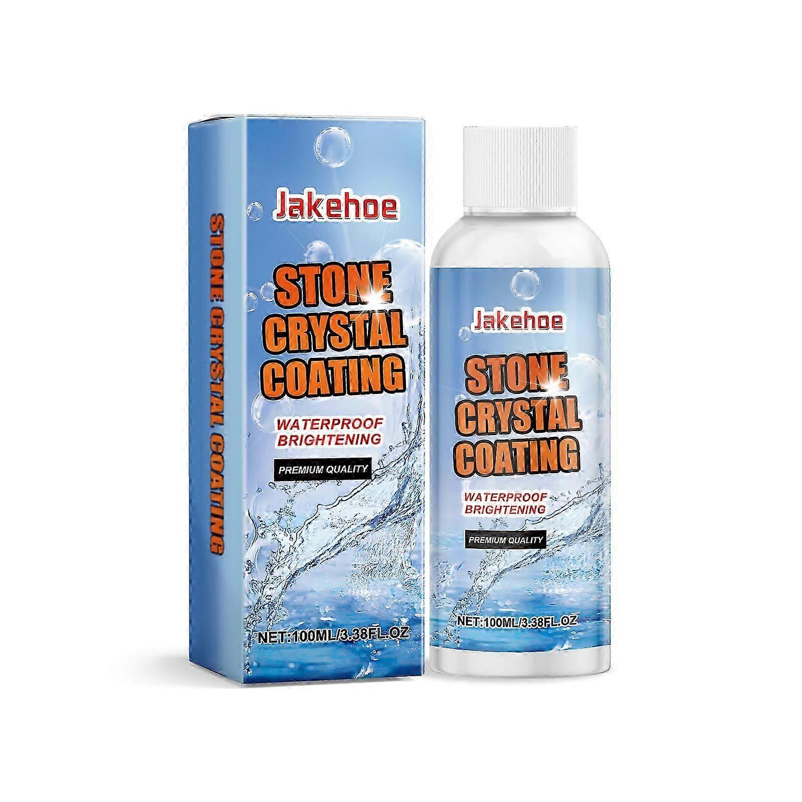 Jakehoe Stone Shiny Crystal Plating Agent Kitchen Quartz Stone Tile Table Scratch Cleaning Stain Brightener