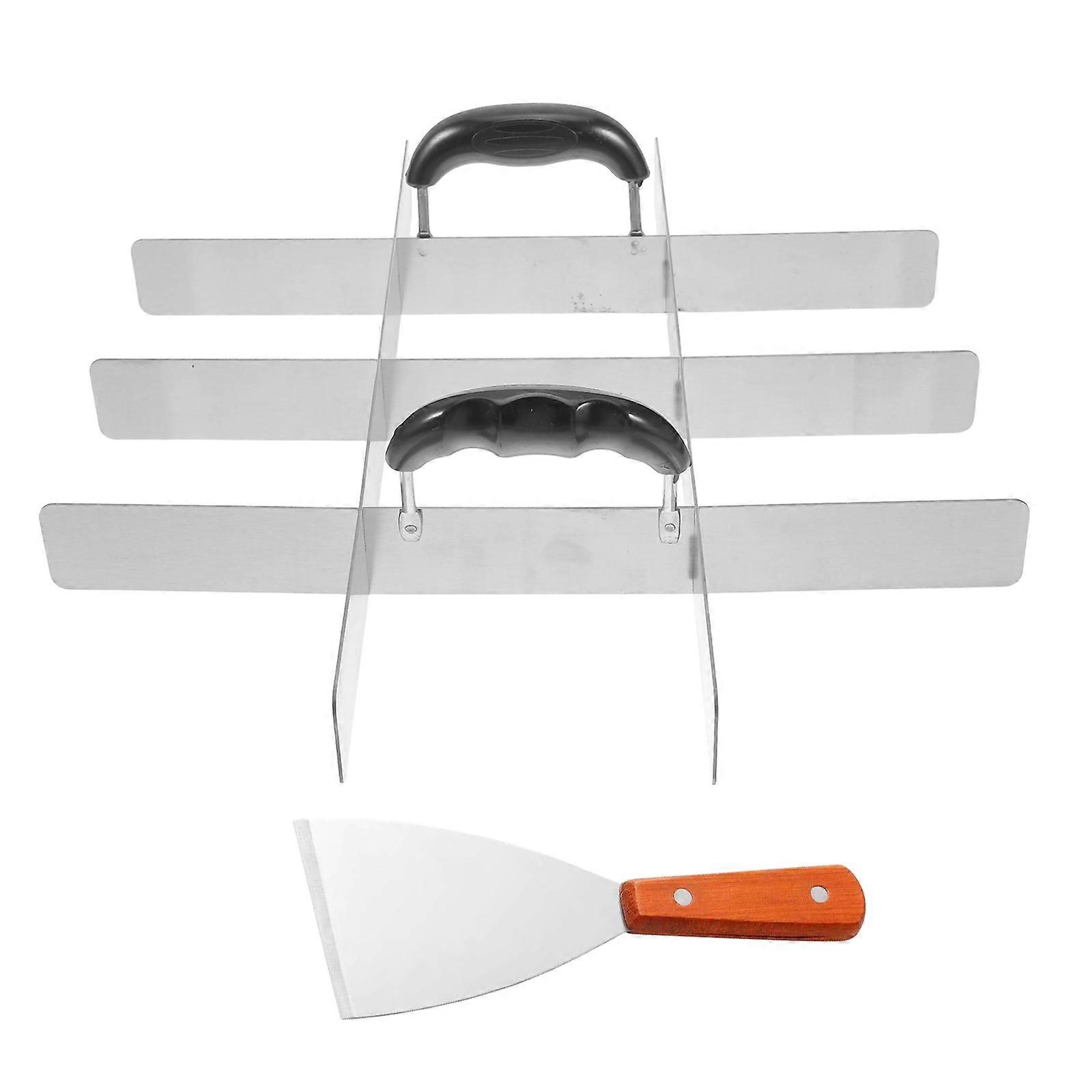 Egg Cake Divider Stainless Steel for Precise Slicing 2Pcs Kitchen Accessory