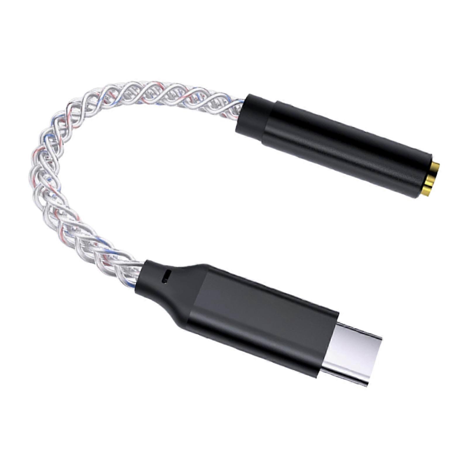 Type C to 3.5mm Sound Decoders IEM AMP Headphone Amplifiers HiFi Smartphone Adapter 32b/384kHz for Phone15 Multicolor