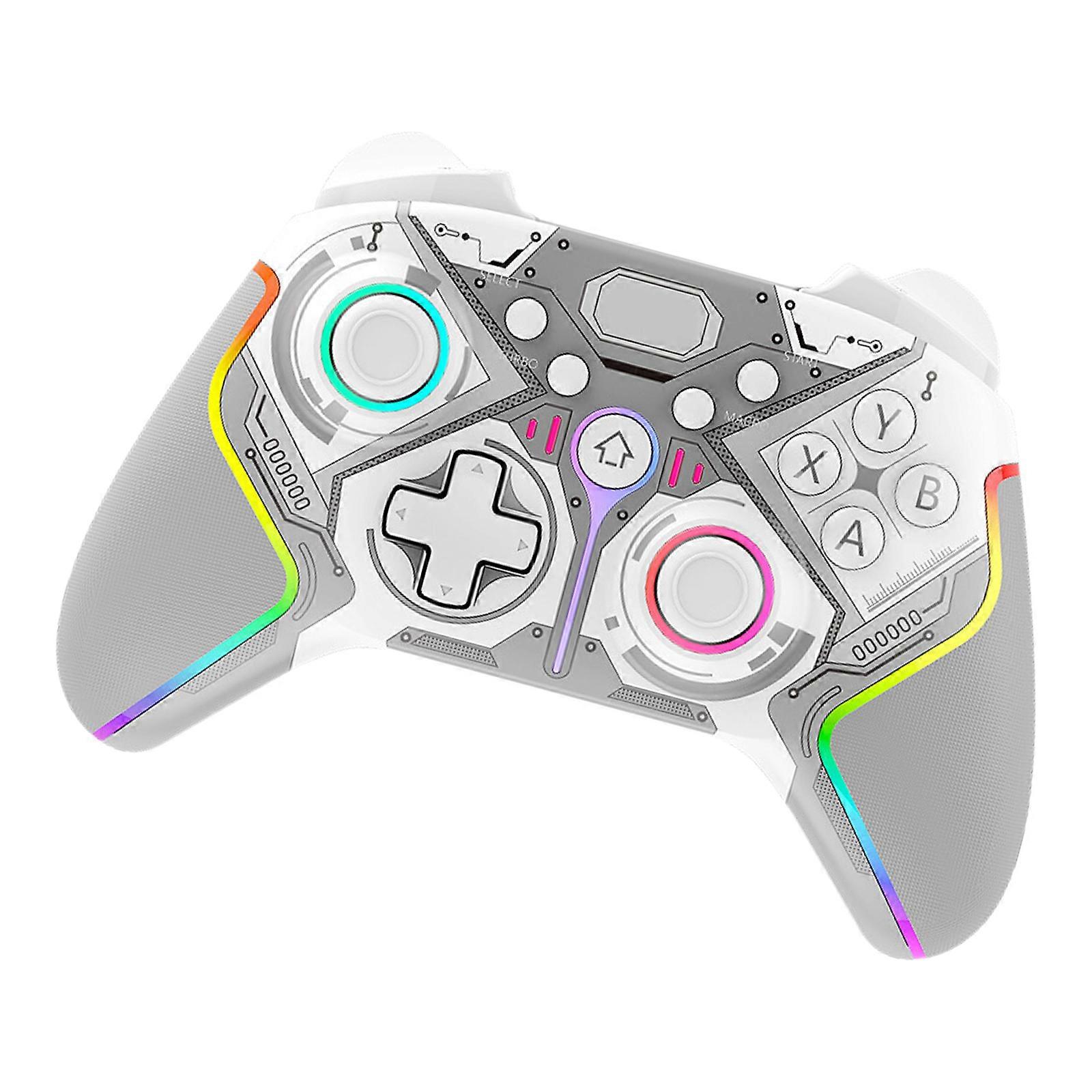 Programmierbarer Joystick-Gamecontroller mit Turbos und doppelter Vibration für N-S PC, Ergonomische Gamepad-Beleuchtung obsidianschwarz