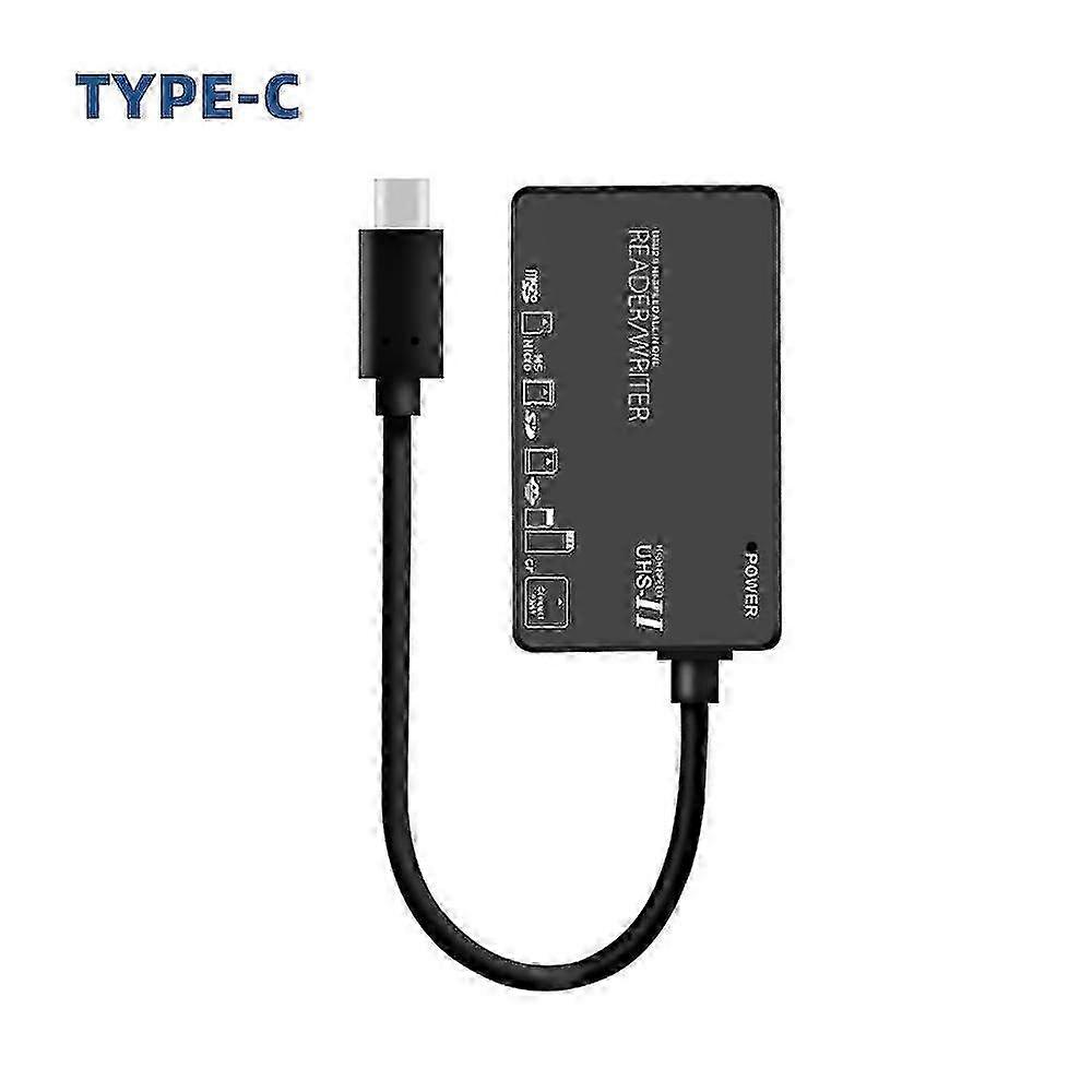 Fonken 6 in 1 USB2.0 Type C Card Reader Multi Function CF M2 MS XD SD TF Card Reader Camera Password Box Card Reader For Computer PC Laptop