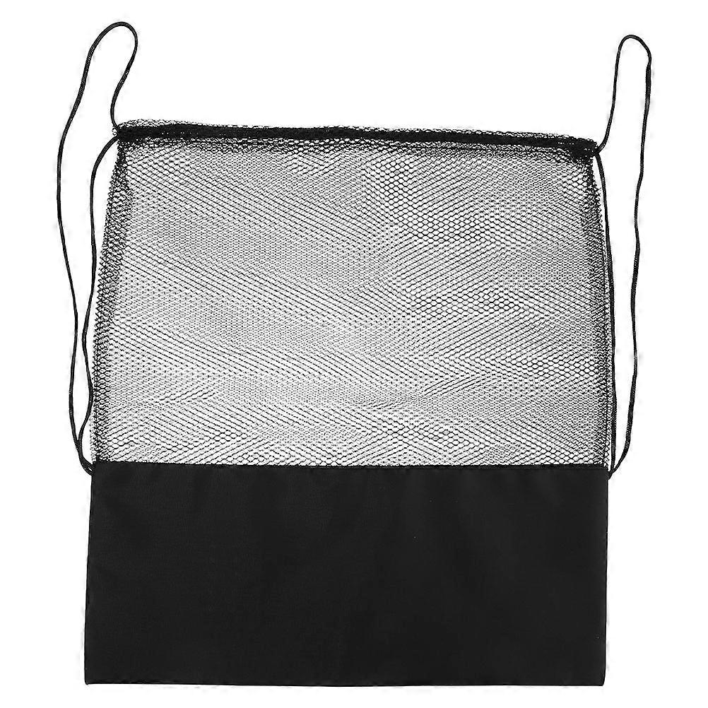Mesh Drawstring Bag Black Basketball Backpack for Ball Storage 5Pcs
