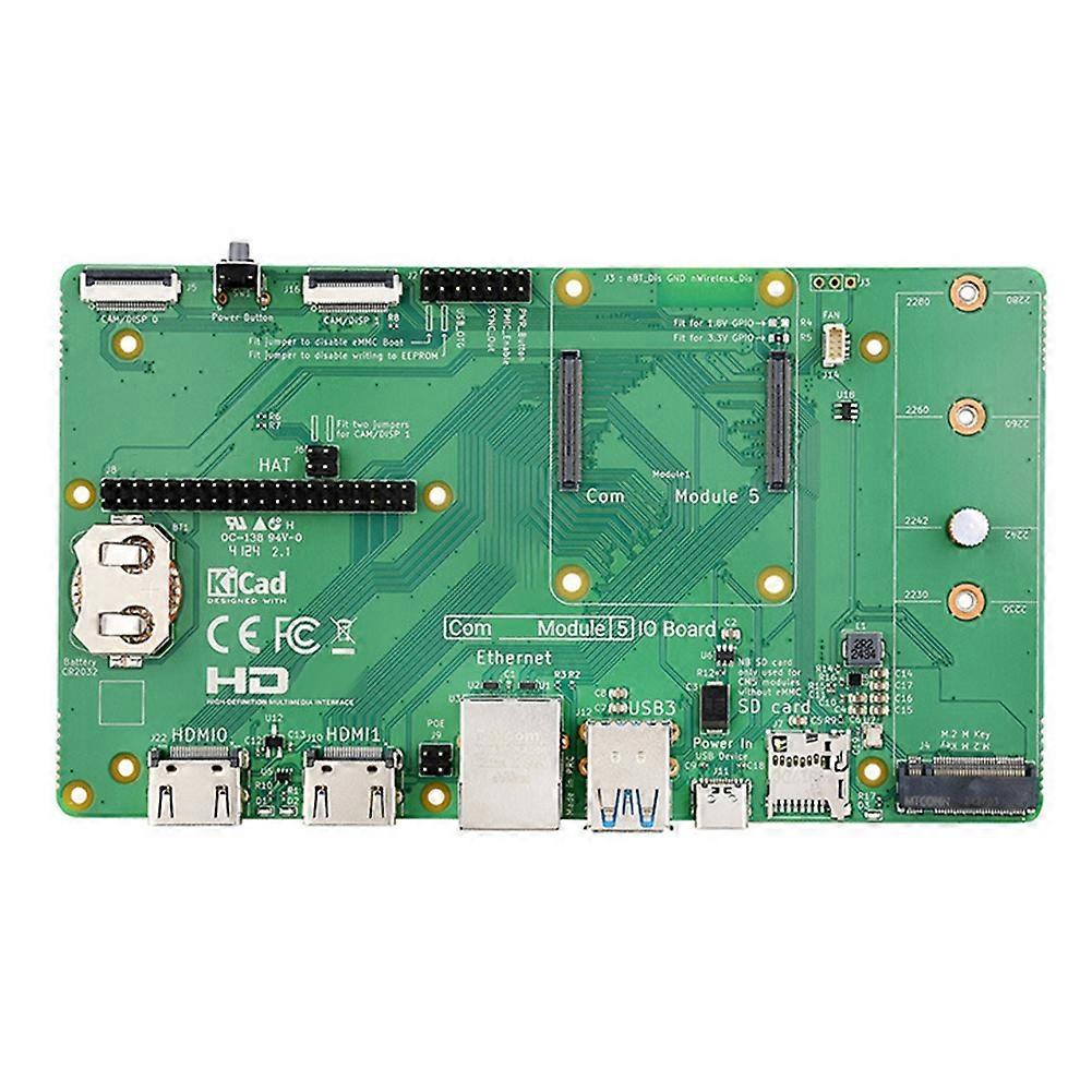 For Raspberry Pi CM5 IO Board Baseboard for Raspberry Pi Compute Module 5 IO Board Support M.2 NVMe SSD
