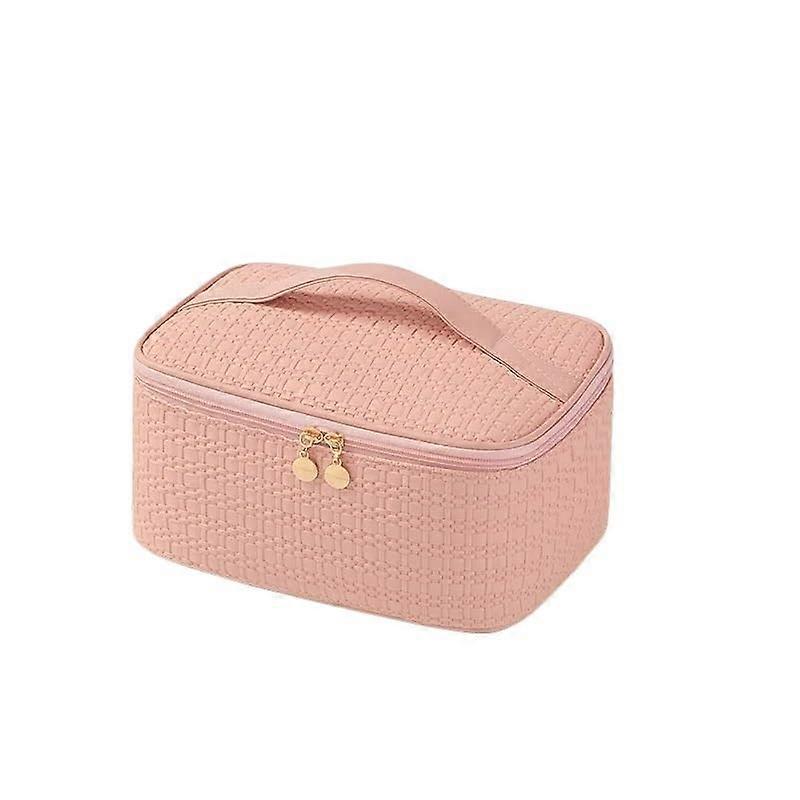 Travel Toiletry Bag for Women with Large Capacity, Partitioned Makeup Organizer, Handheld & Portable
