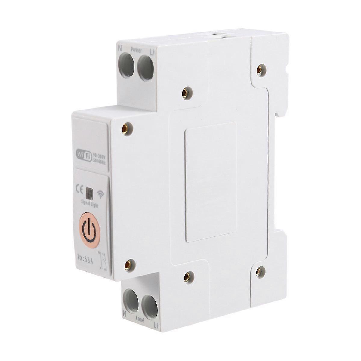 TUYA WiFi Smart Switch Energy Meter 63A 1P+N MCB Circuit Breaker Timer Relay