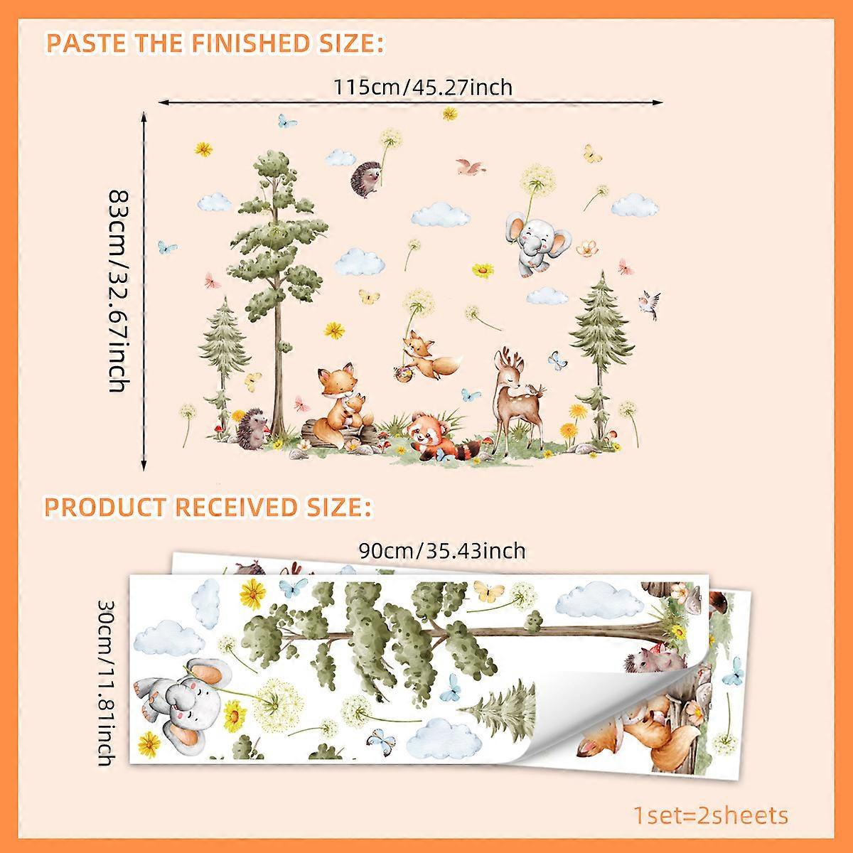 Autumn Maple Squirrel Decorative Window Sticker Double Sided Printing Visible Electrostatic Glass Sticker Non Adhesive Removable