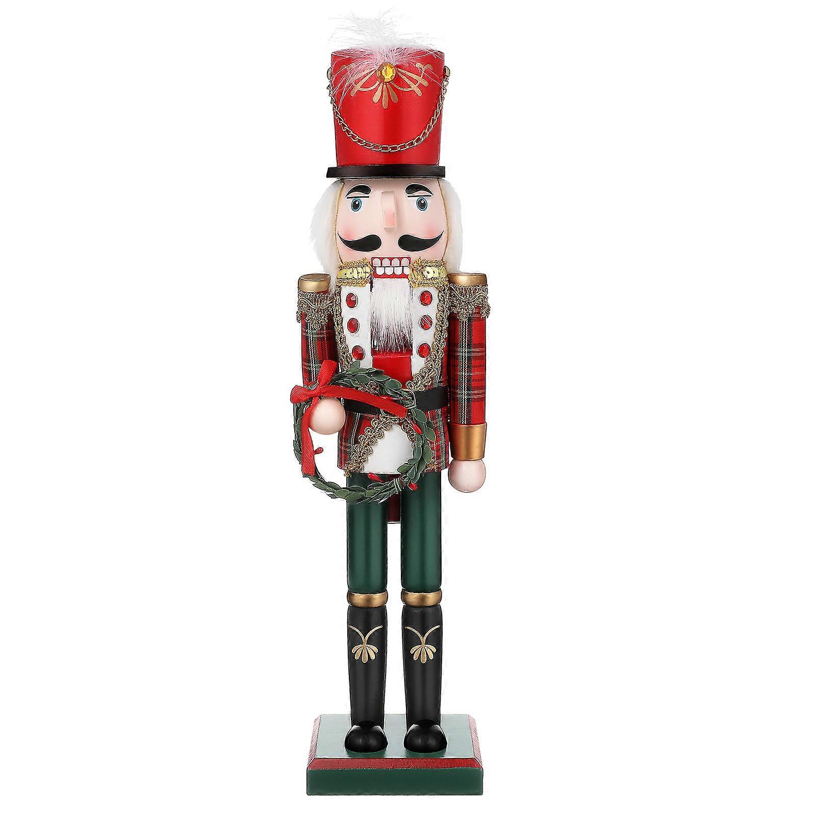 Nutcracker Soldier Wooden Nutcracker Craft for Festive Decoration