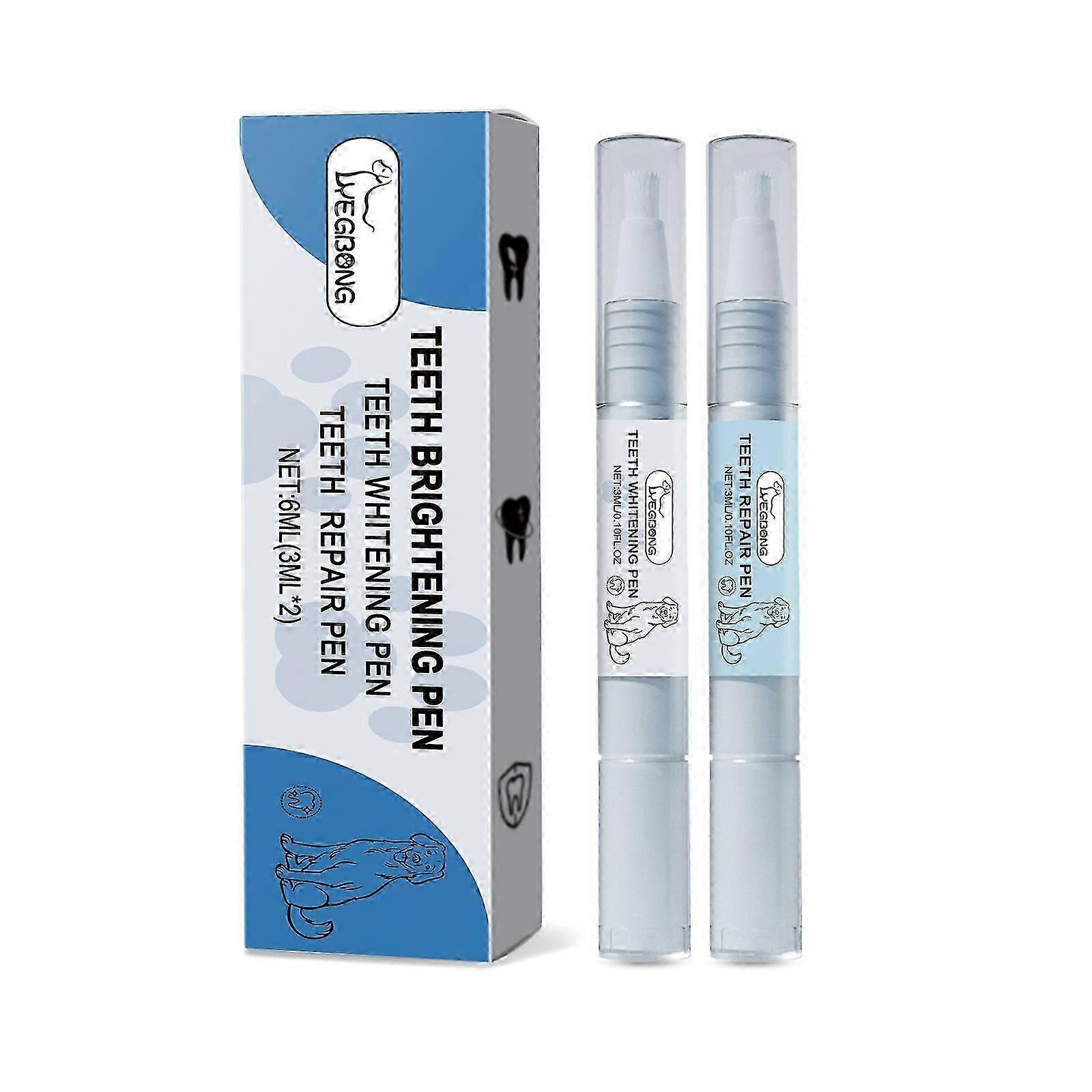 Easy to Use Pet Tartar Brightening Pen Set for Cleaner Teeth and Smiling Pets