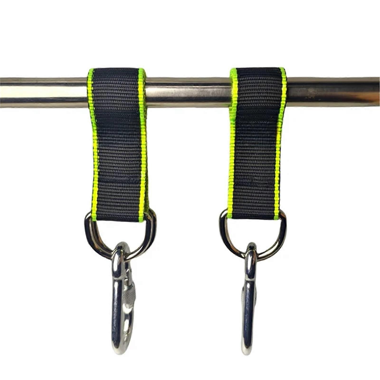 Tree Swing Straps Hanging Kit Heavy Duty Adjustable Weatherproof Set for Hammocks and Sandbags Green
