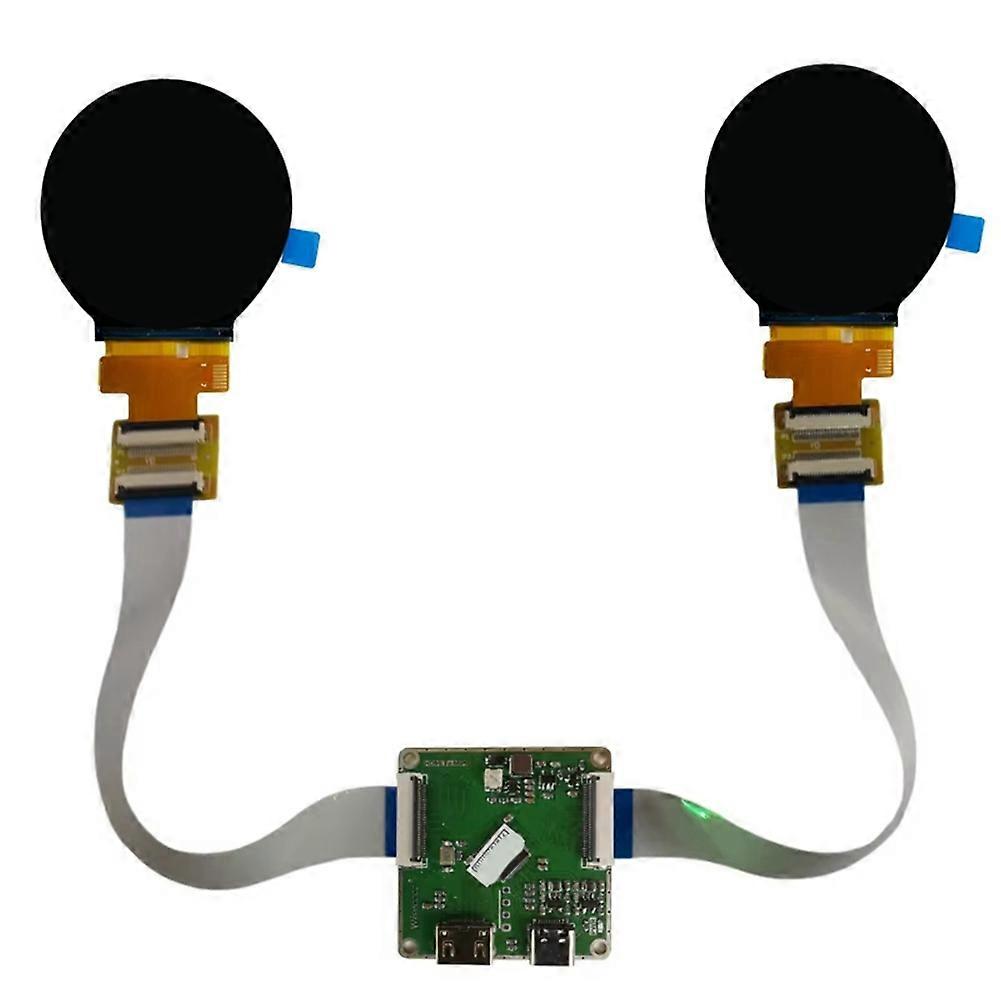 2.1 Inch Round Display Dual IPS Screen 480x480 Double Circular LCD Module Smart Home SPI RGB Interface 2nd Development