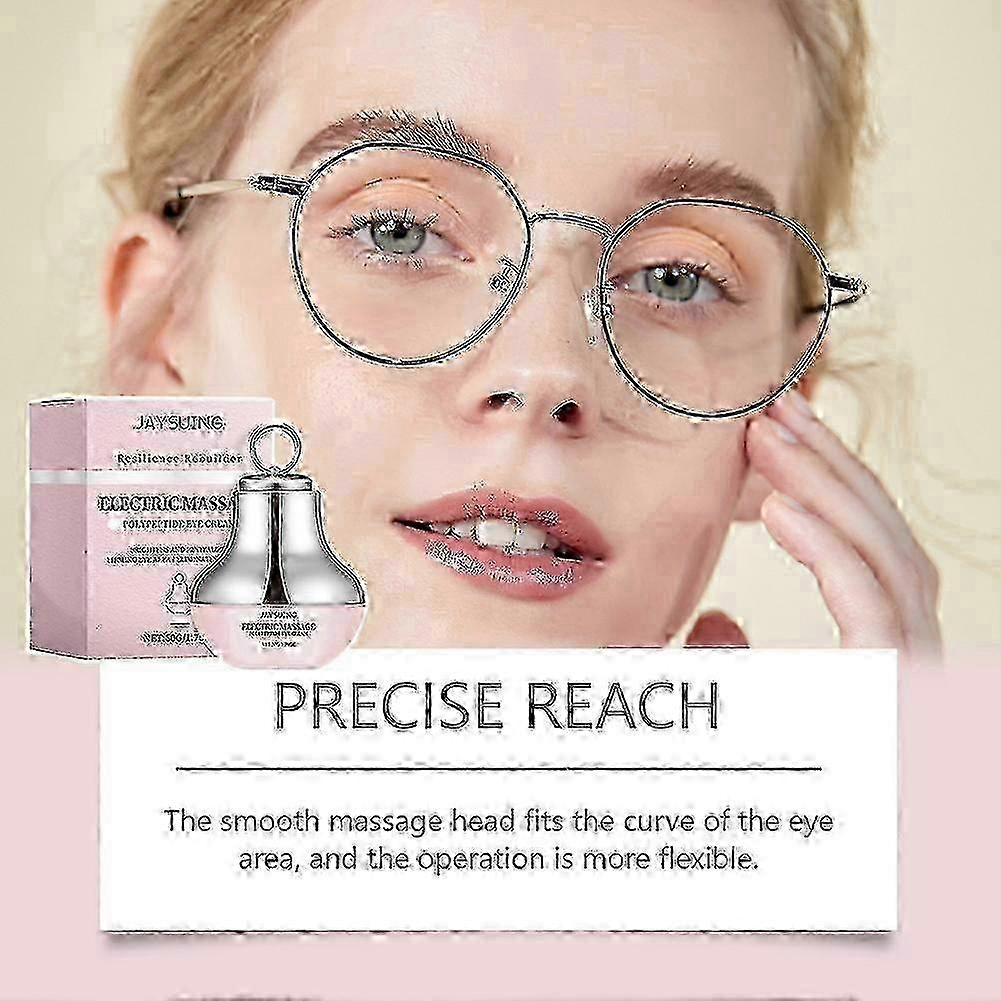 Improved Electric Eye Cream for Dark Circles & Puffiness with Anti-Aging Peptide Firming & Massager Function