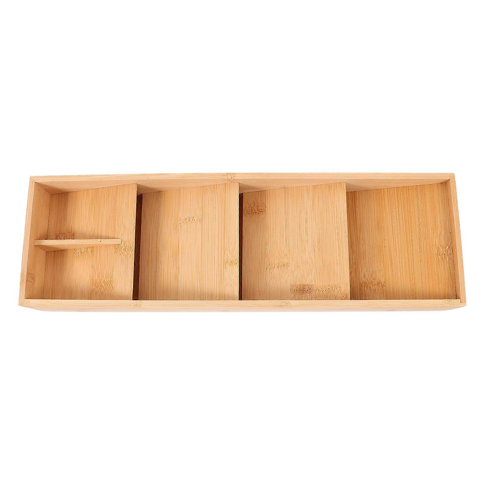 Wood Silverware Drawer Organizer for Storage Flatware Cutlery Holder