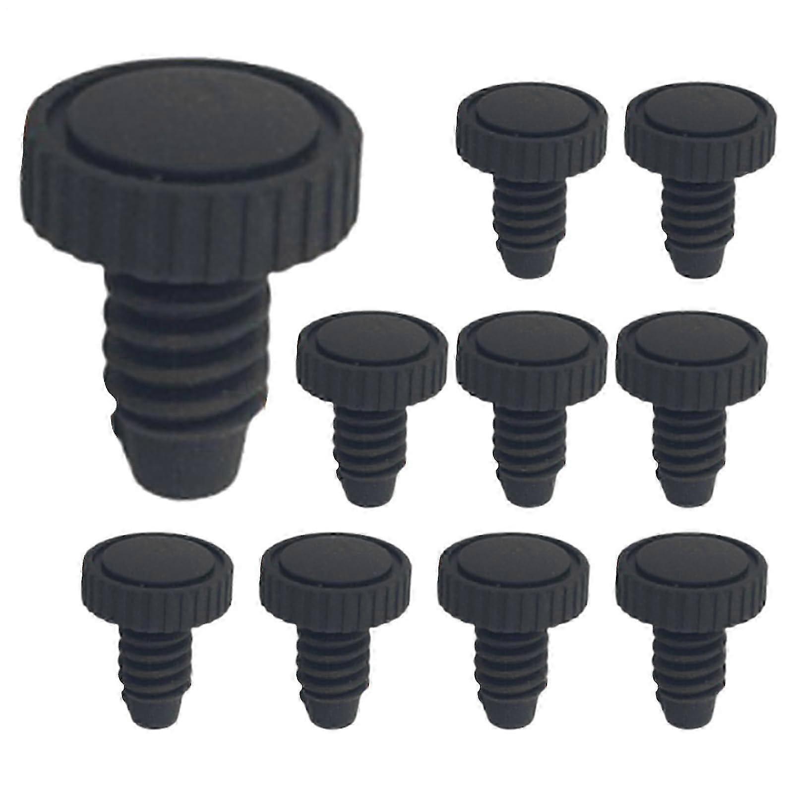 Billiard Cue Bottom Rubber Plug, DustProof Base Replacement Sleeve, 10Piece, Tail Protective Cover, For Beginners