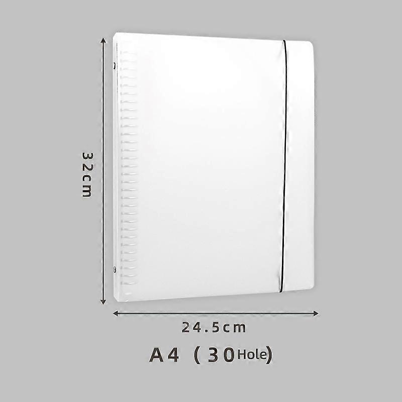 A5B5A4 Translucent Metal Binder Shell Business Coil This Shell PP Cover Can Replace The Inner Page