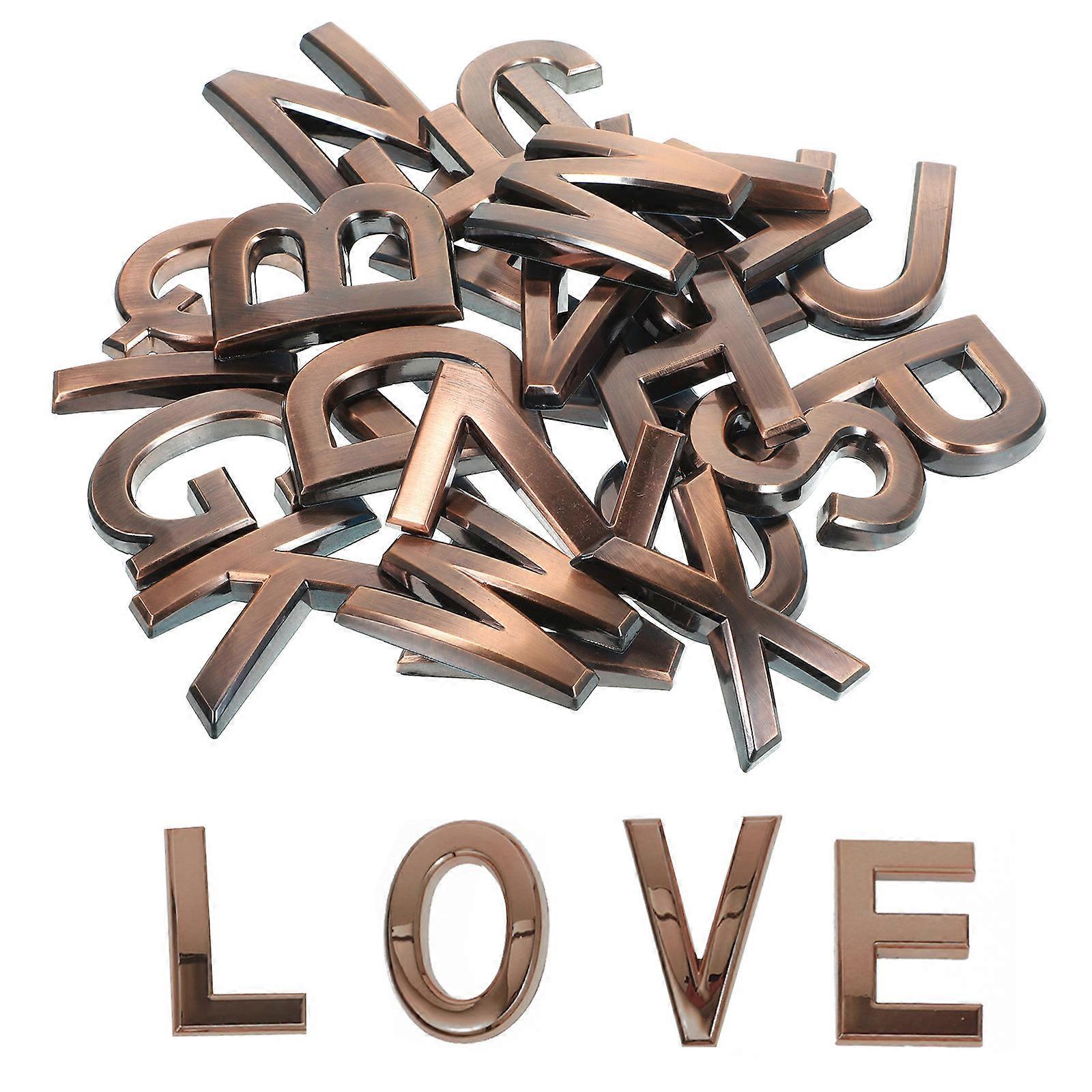 Alphabet Letters For Outside Business Places Shops Elegant Design Resin Material 26Pcs Numbering