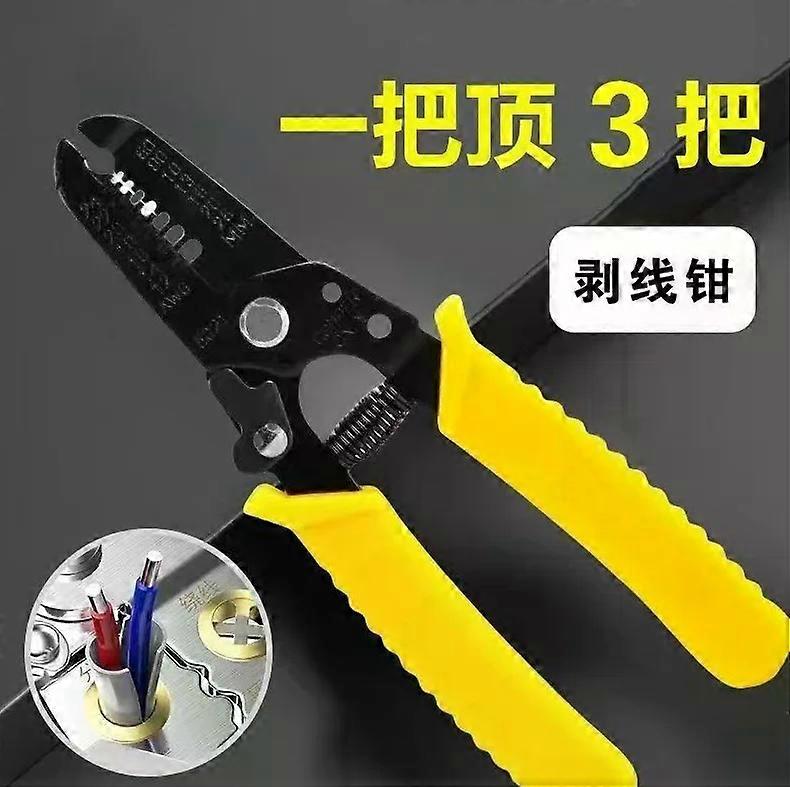 Multifunctional Wire Stripper Cutter Crimper Tool for Electricians Electrical Work Cable Stripping Pliers Scissors Copper Wire