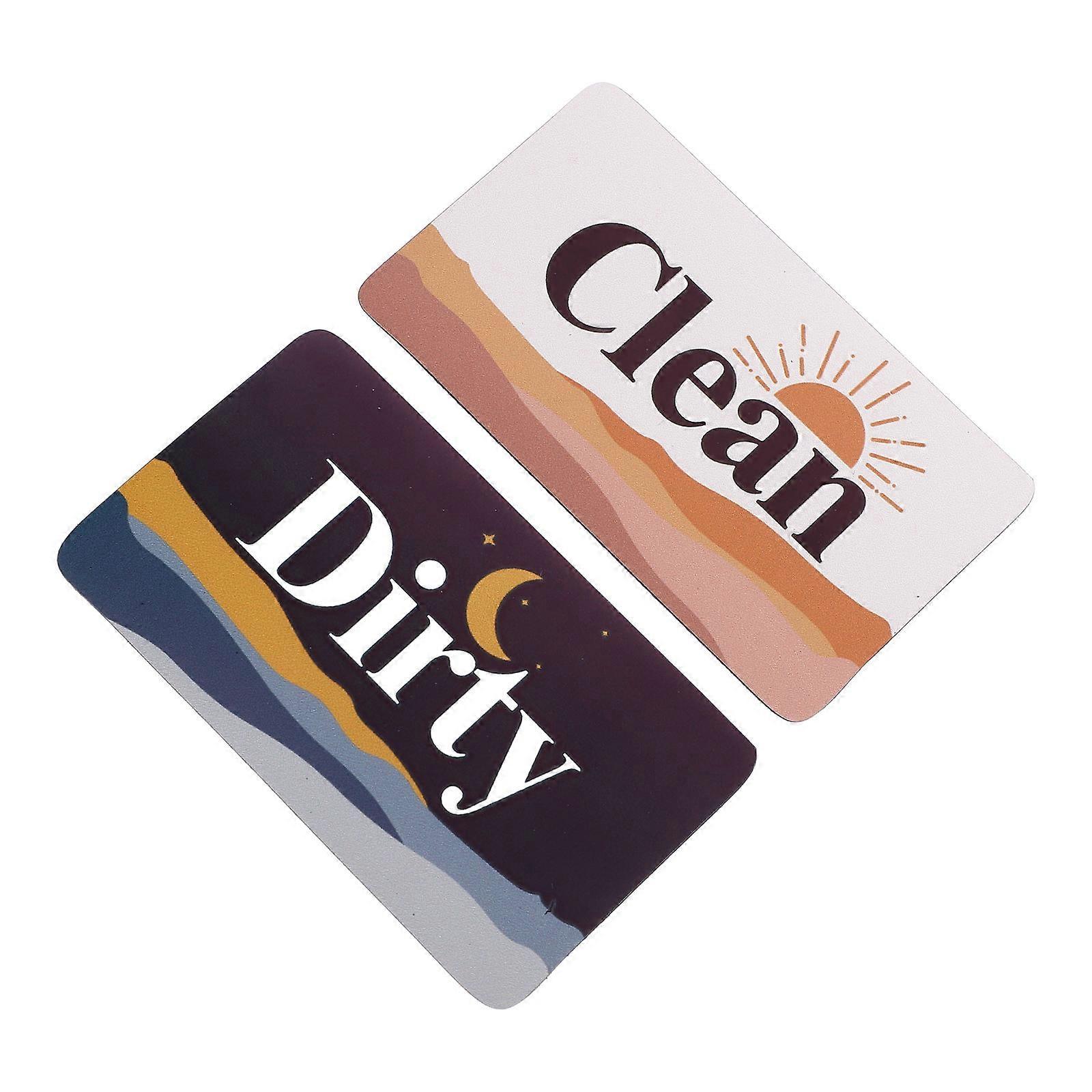 Dishwasher Magnet Clean Dirty Sign with Magnet 2Pcs Universal Indicator