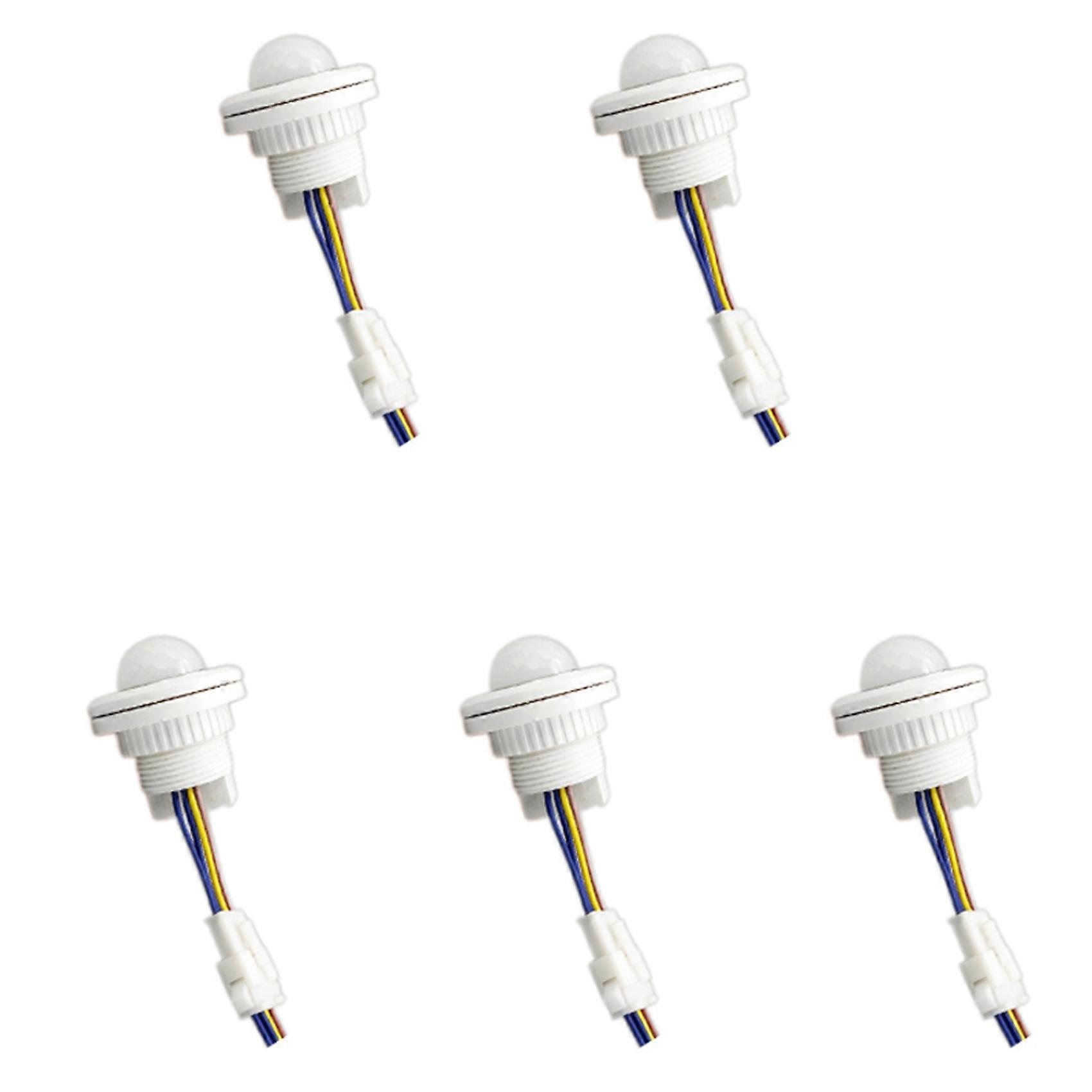 5X Mini PIR Infrared Motion Sensor Detection 220V Adjustable Time Infrared Automatic LED Light Witch