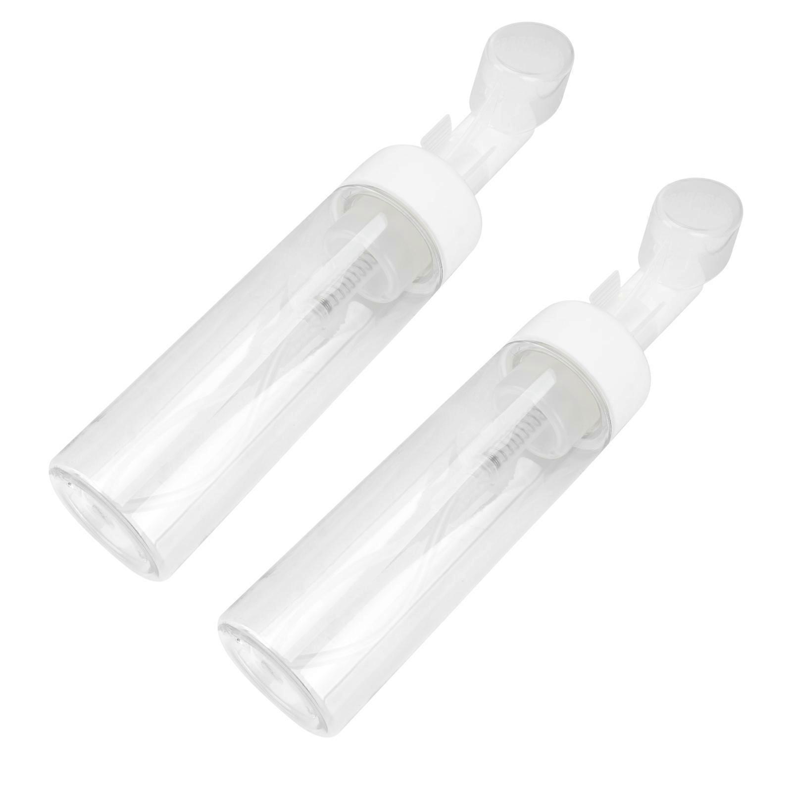 Transparent Foaming Bottle Plastic Brush Bottles for Storage 12Pcs