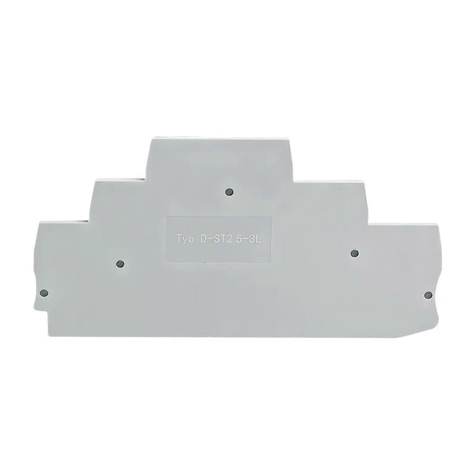End Cover Plate DST2.53L For DIN Rail Terminal Blocks ST2.53L End Caps Plates 100 Pcs