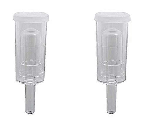 Twin Bubble Homebrew Airlock with Cap, 2 Piece Beer and Wine Fermentation, Secure Grommet Seal