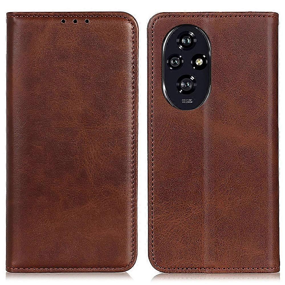 For Honor 200 Pro 5G Shockproof Case Magnetic Closing Split Leather Wallet Phone Shell