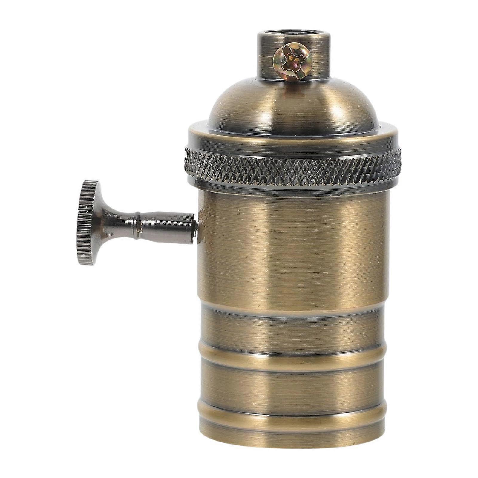 Lamp Socket Replacement Kit E26 E27 Metal Thread Base with Secure Lock Screw for Floor Lamps