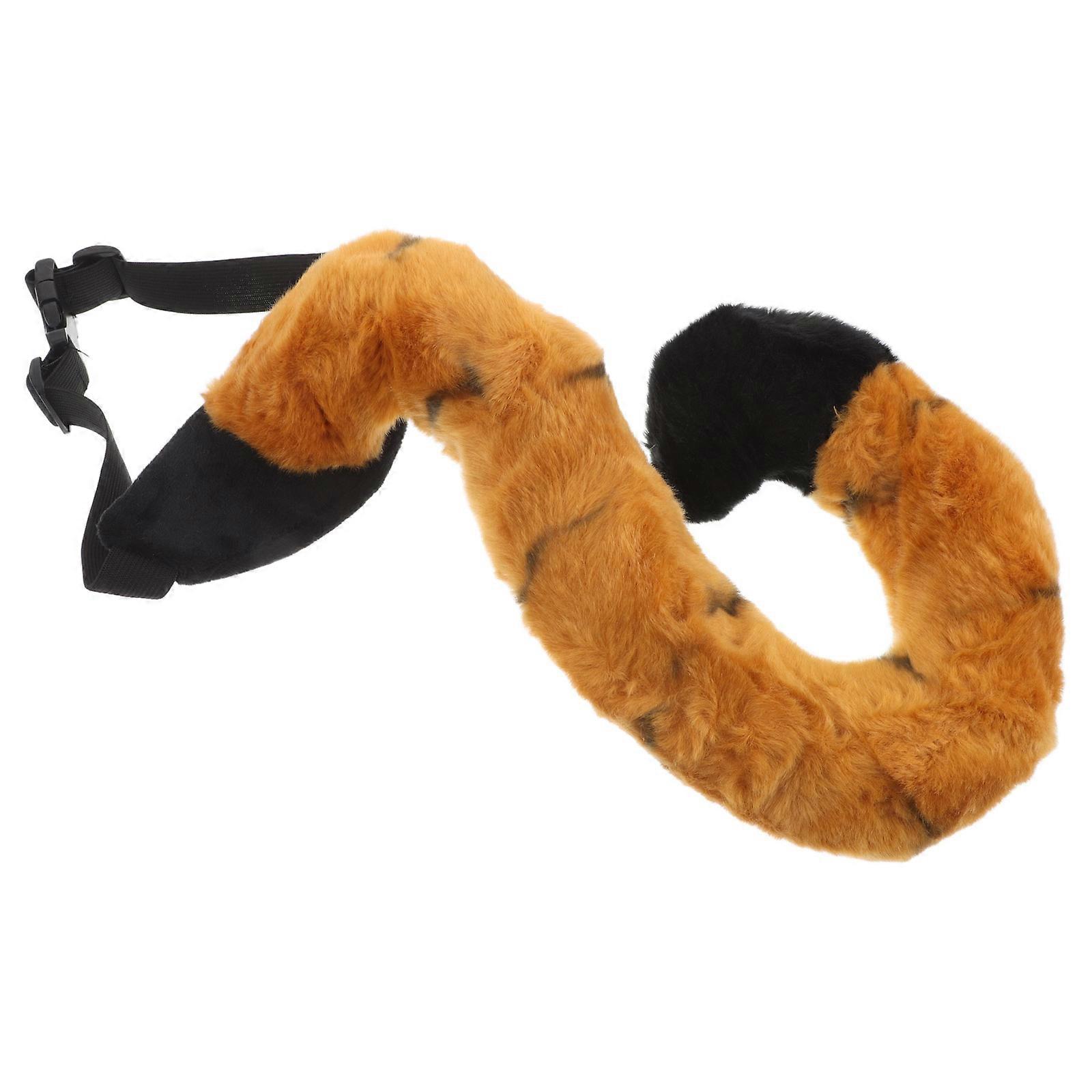 Tiger Tail Costume Accessory for Decoration Comfortable Plush Tail