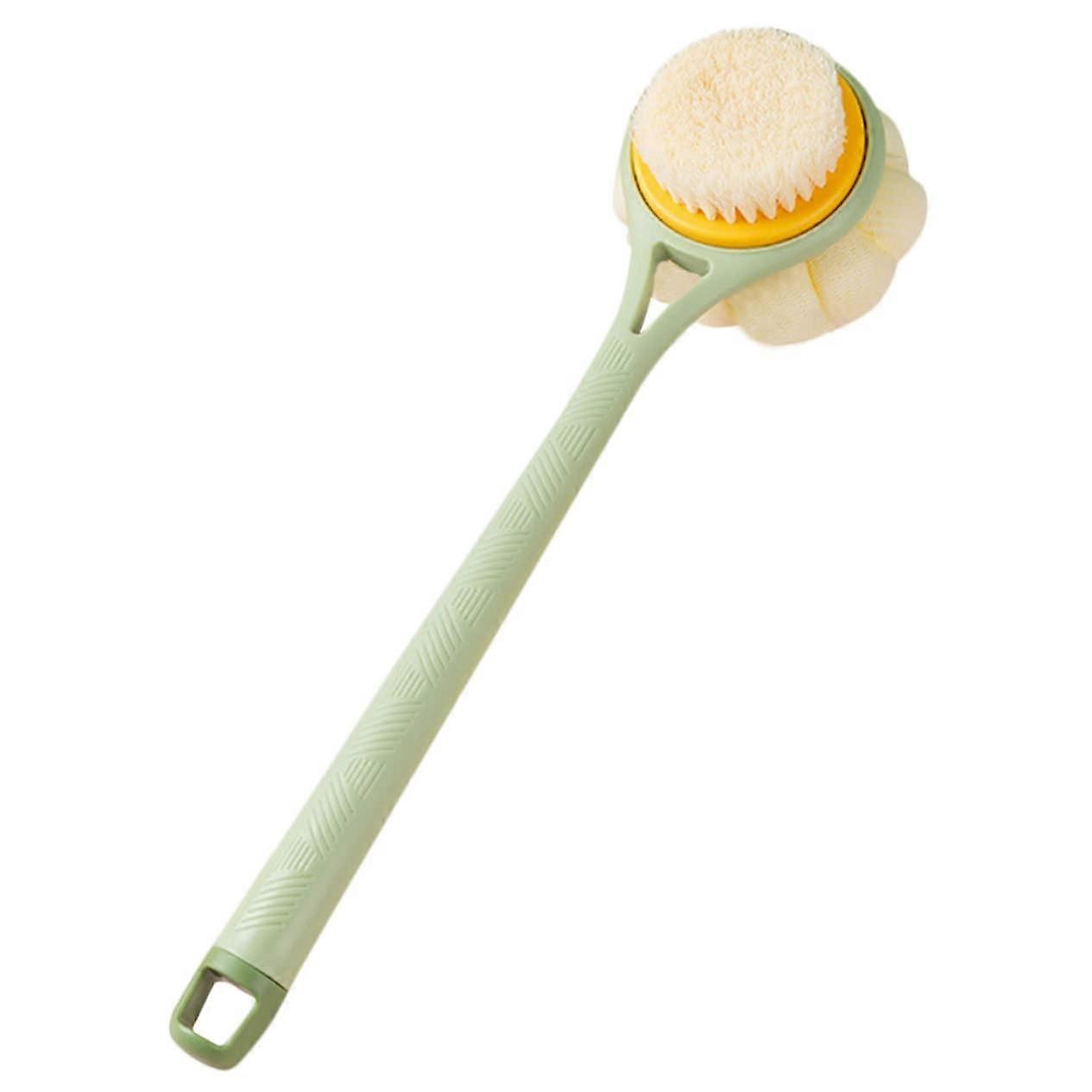 Back Scrubber with Long Handle for Shower, Soft Bristle Bath Brush for Back and Body