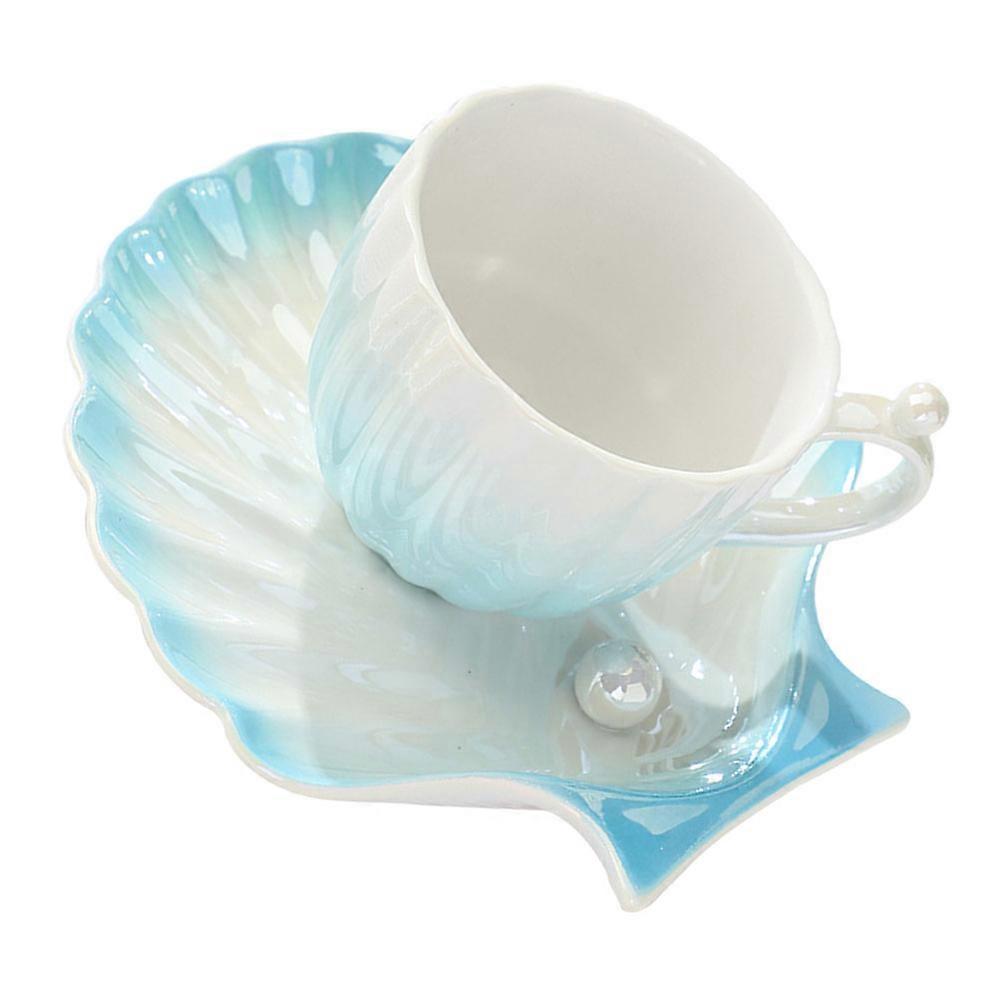 Ceramic Mug Cafe Moderate Capacity Smooth Surface Adults 1 Set