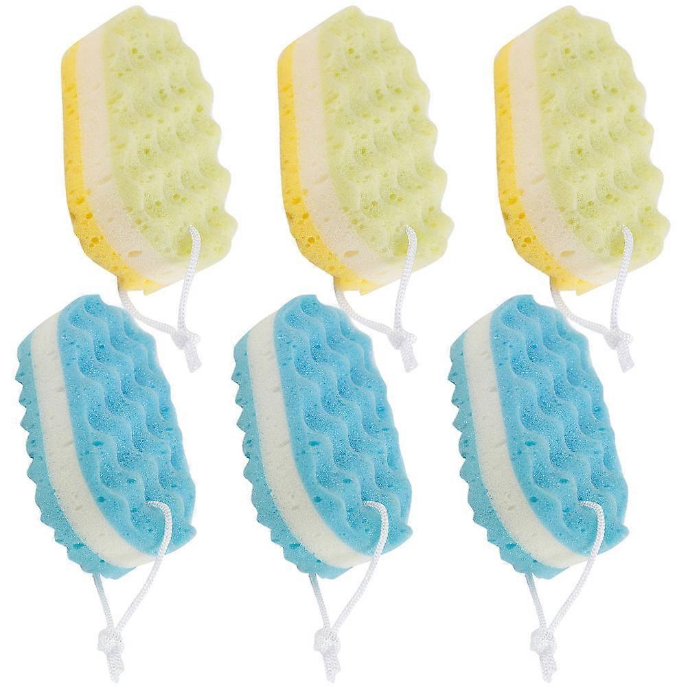 Bath Sponge Gentle Loofah Sponge for Bath 6Pcs Shower Supplies Set
