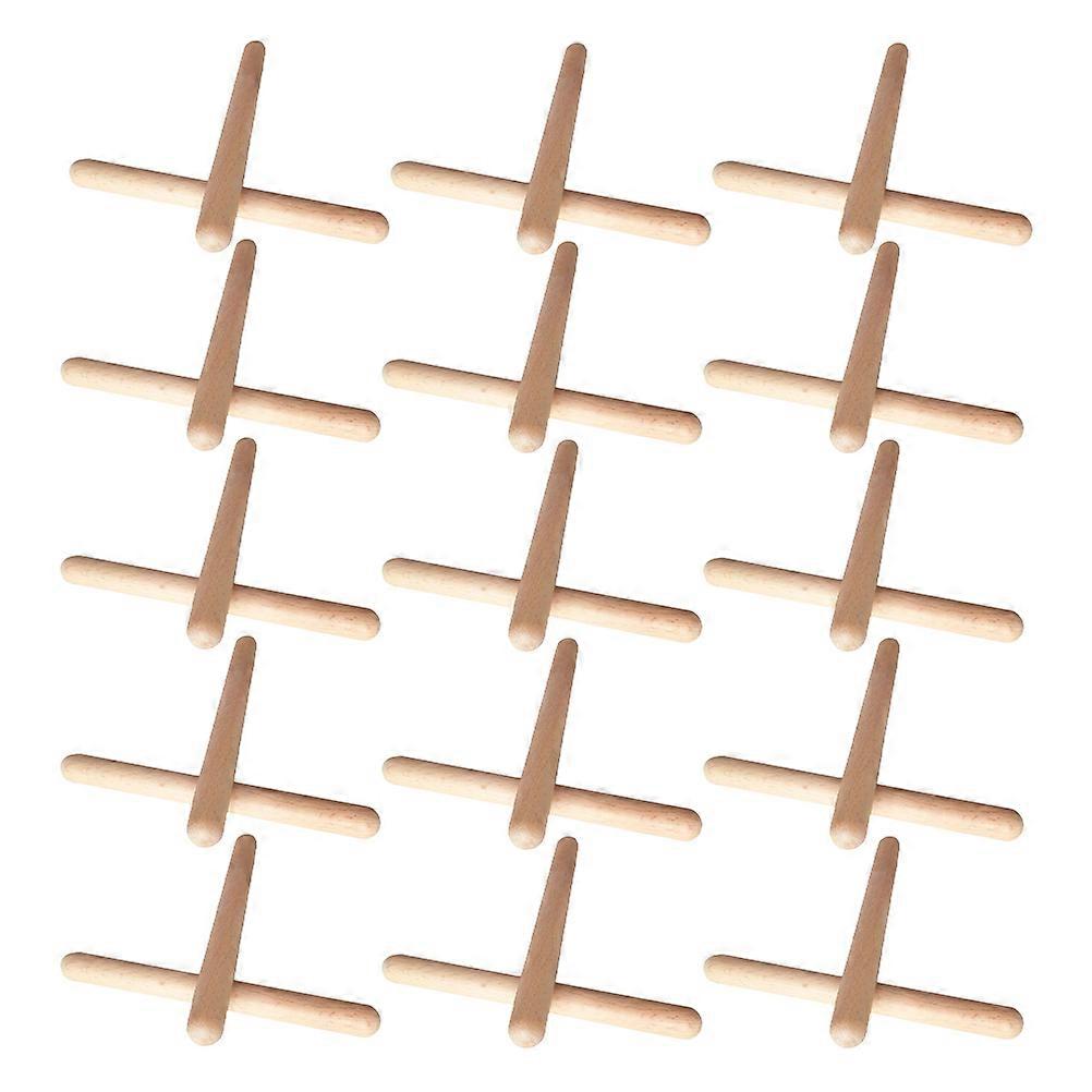 Wood Rhythm Sticks Musical Instruments for Creative Play 32Pcs Pack