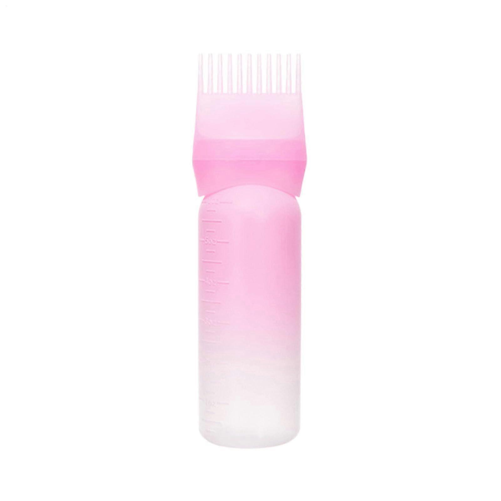 Hair Dye Applicator Bottle with Brush Comb for Precise Dye Dispensing and Root Touch Up