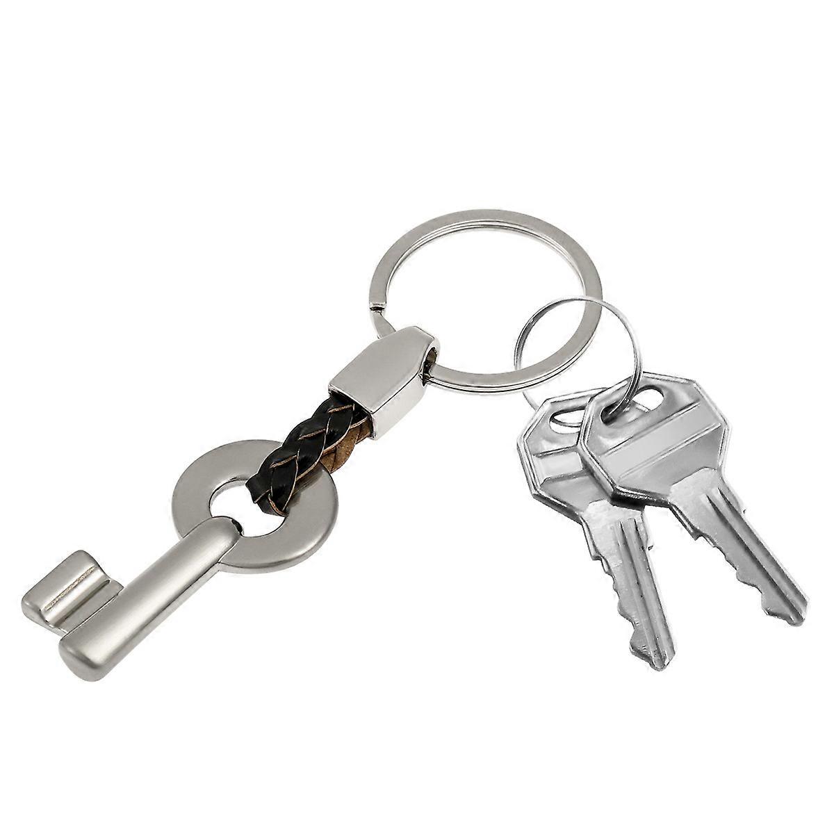 Winomo Silver Couple Keychain Key Lock Creative Keychain for Decoration 2Pcs