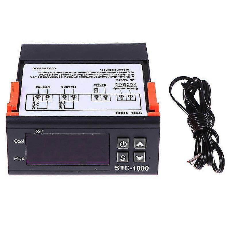 Digital 220v Stc-1000 Temperature Controller Thermostat Regulator+sensor 26-27s