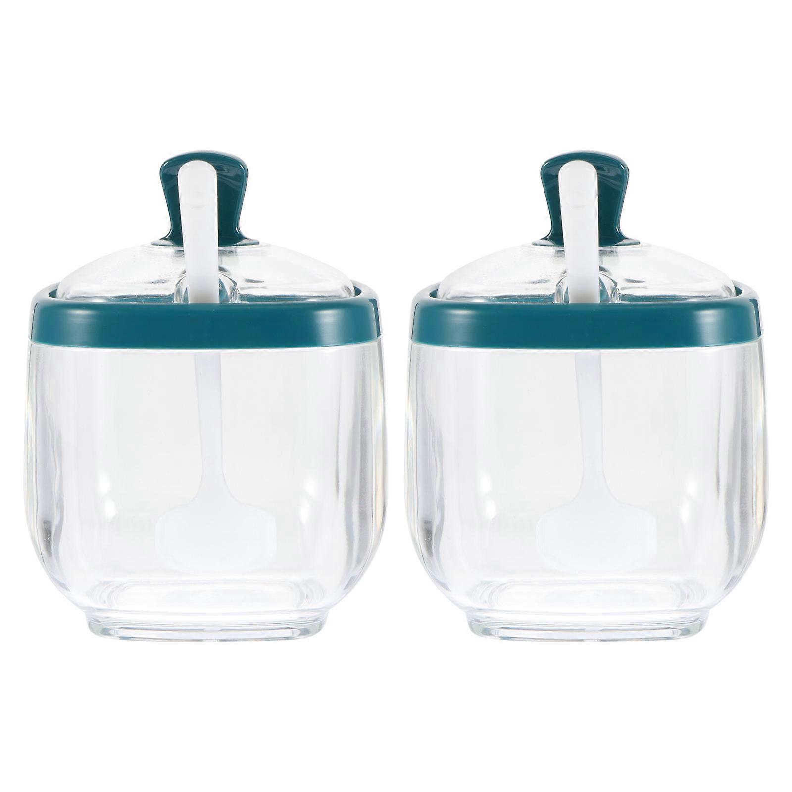 Spice Canister Seasoning Storage Jar for Home Kitchen 2Sets