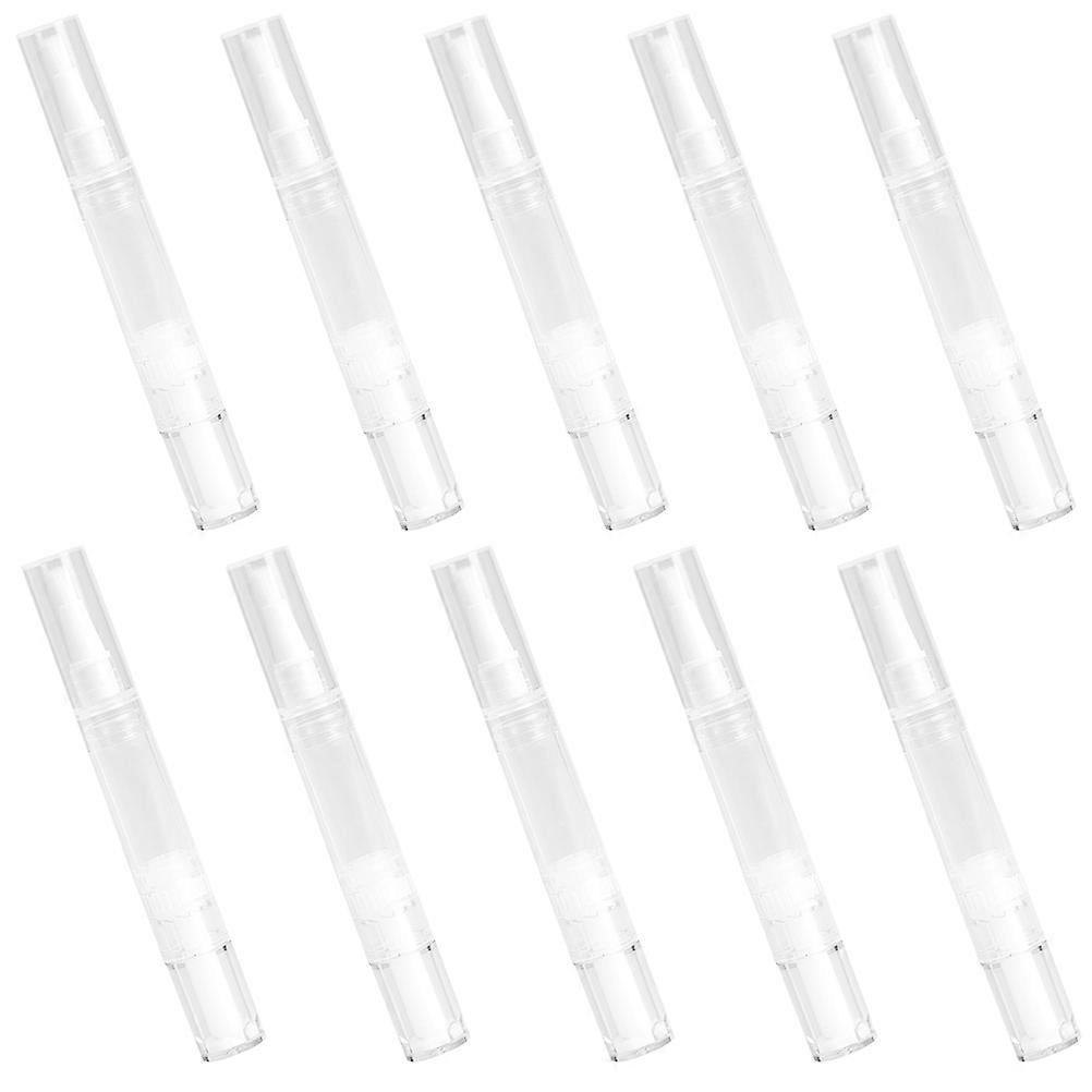 Cosmetic Lip Gloss Tubes Transparent Refillable Containers for Storage 10Pcs