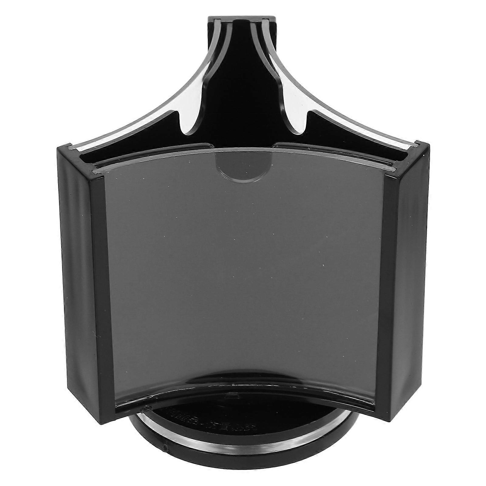 Menu Holder Black Acrylic Rotating Table Sign Stand for Cafes 2Pcs